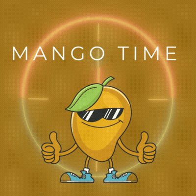 A Cartoon Of A Mango Giving A Thumbs Up With The Words Mango Time Below It GIF