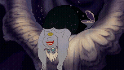 A Cartoon Of A Mermaid Is Upside Down GIF