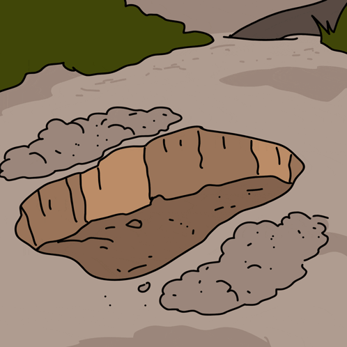 A Cartoon Of A Monkey Laying On The Ground With His Arms Outstretched GIF