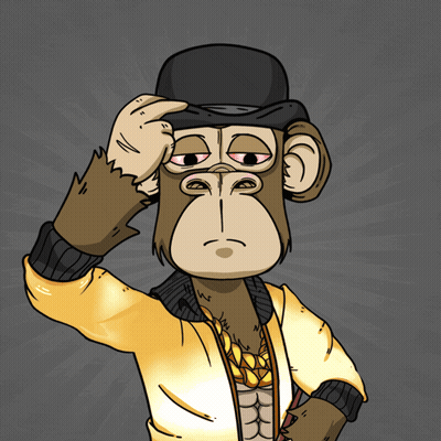 A Cartoon Of A Monkey Wearing A Top Hat GIF