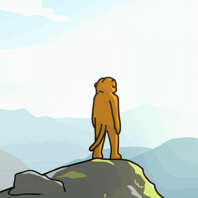 A Cartoon Of A Monkey Wearing Sunglasses And A Pair Of Ear Buds GIF