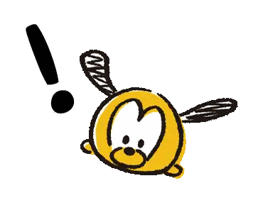 A Cartoon Of A Monkey With A Black Exclamation Point Behind It Sticker