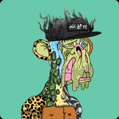 A Cartoon Of A Monkey With Flames On Its Head GIF