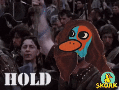 A Cartoon Of A Monkey With The Word Hold Written On It GIF