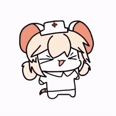 A Cartoon Of A Mouse Wearing A Nurse 'S Hat And A White Shirt . GIF