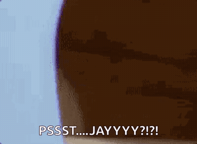 A Cartoon Of A Mouse With The Caption Pssst Jayyy GIF