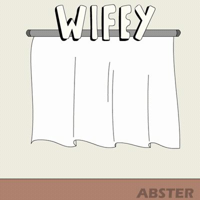 A Cartoon Of A Penguin Holding A Diamond Ring With The Word Wifey Above It GIF