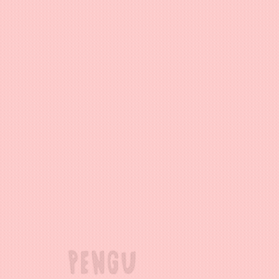 A Cartoon Of A Penguin Standing In Front Of A Red Flag With A Green Star On It GIF