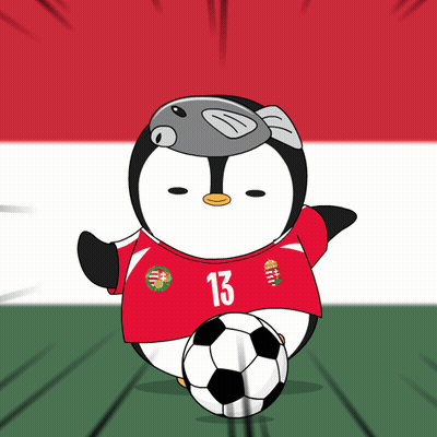 A Cartoon Of A Penguin Wearing A Jersey With The Number 13 GIF
