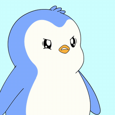 A Cartoon Of A Penguin With A Blue Head And Red Wings GIF
