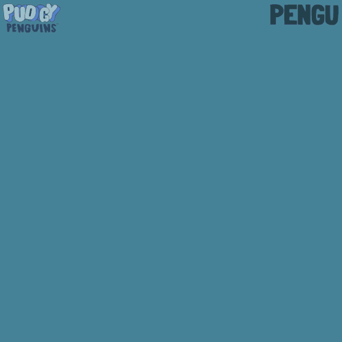 A Cartoon Of A Penguin With An Angry Look On His Face And The Word Pengu On The Bottom GIF