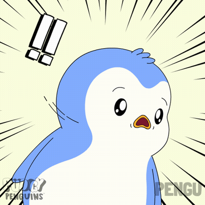 A Cartoon Of A Penguin With The Words Judgy Penguins On The Bottom Right GIF