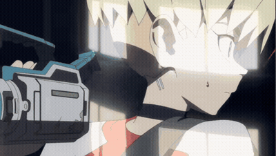 A Cartoon Of A Person Holding A Camera That Says ' Ii ' On It GIF
