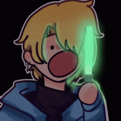A Cartoon Of A Person Holding A Green Light GIF