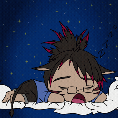 A Cartoon Of A Person Sleeping With The Letters N And Z Visible GIF