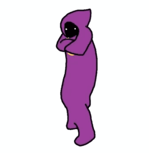 A Cartoon Of A Person Wearing A Purple Robe With A Gold Chain Around Their Neck . GIF