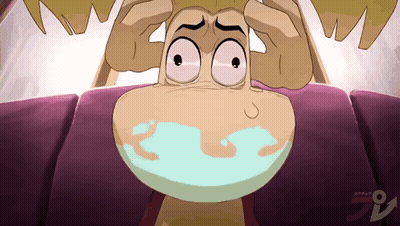 A Cartoon Of A Person With A Mask On Their Face With The Letter O In The Corner GIF