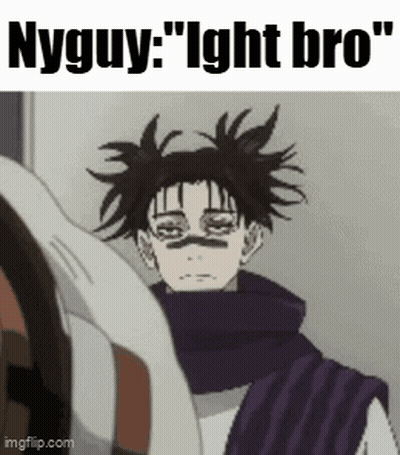 A Cartoon Of A Person With A Scarf Around Their Neck And The Words Nyguy : " Ight Bro " . GIF
