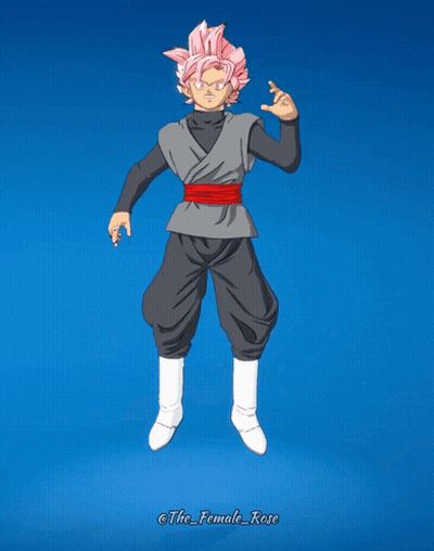 A Cartoon Of A Person With Pink Hair And The Name The_female_rose On The Bottom GIF