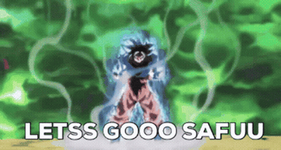 A Cartoon Of A Person With The Words Letss Good Safuu Written On The Bottom GIF