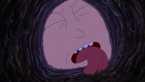 A Cartoon Of A Person With Their Tongue Sticking Out GIF