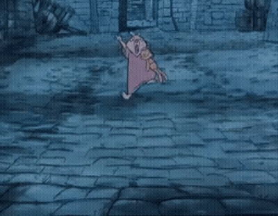 A Cartoon Of A Pig Holding A Teddy Bear With The Words Wait For Me Below It GIF