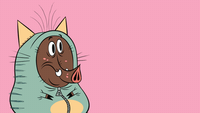 A Cartoon Of A Pig With The Words " Are You Sure " Behind Him GIF