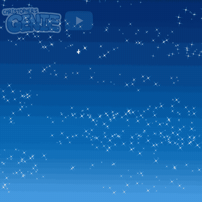 A Cartoon Of A Reindeer With The Words Christopher 'S Genie On The Bottom GIF