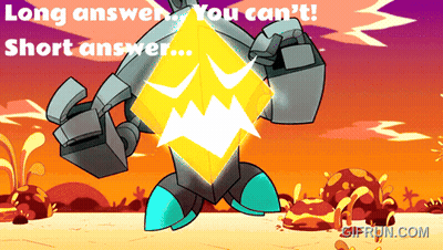 A Cartoon Of A Robot With The Words Long Answer You Can 'T Short Answer On The Bottom GIF