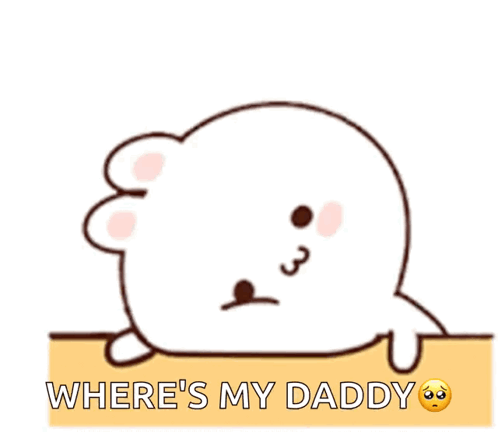 A Cartoon Of A Seal With The Words Where 'S My Daddy GIF