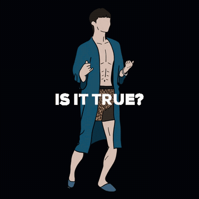 A Cartoon Of A Shirtless Man In Boxer Shorts And A Robe With The Words Okey Dokey Yoi GIF