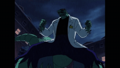 A Cartoon Of A Snake In A Lab Coat With Its Tongue Hanging Out GIF