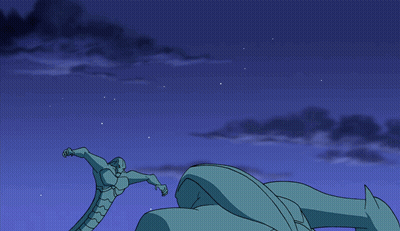 A Cartoon Of A Snake With A Long Neck GIF