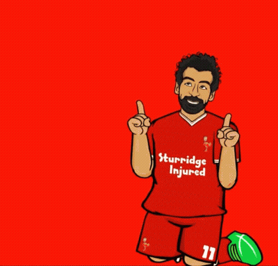 A Cartoon Of A Soccer Player Wearing A Shirt That Says Sturridge Injured On It GIF