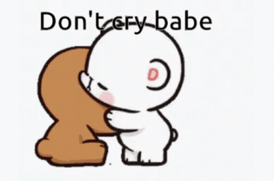 A Cartoon Of A Teddy Bear Kissing Another Teddy Bear 'S Cheek . GIF