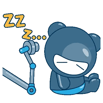 A Cartoon Of A Teddy Bear Sleeping With The Letters Zz Coming Out Of His Mouth Sticker