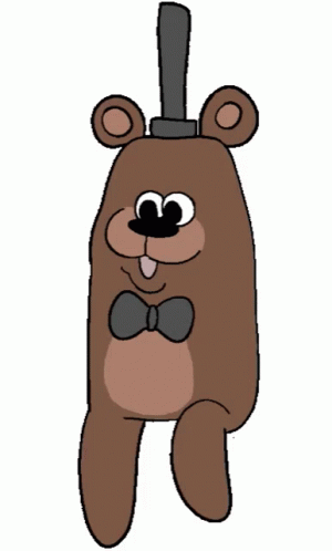 A Cartoon Of A Teddy Bear Wearing A Bow Tie And Top Hat GIF