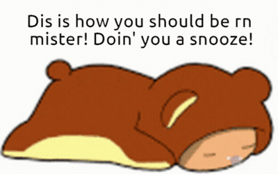 A Cartoon Of A Teddy Bear With The Words Dis Is How You Should Be Rn Mister GIF