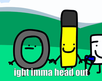A Cartoon Of A Tire And A Spray Can With The Words Ight Imma Head Out GIF