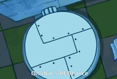 A Cartoon Of A Watch With The Words Oh That 'S Real Nice GIF