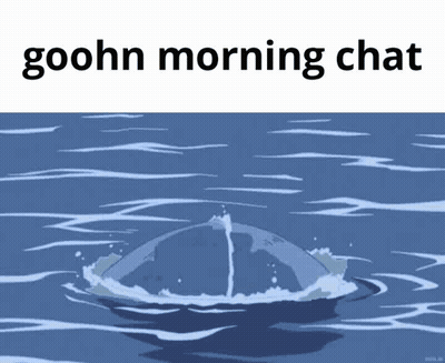 A Cartoon Of A Whale Splashing In The Ocean . GIF
