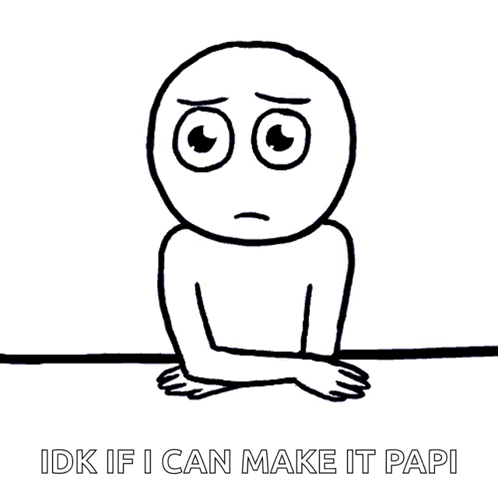 A Cartoon Of A Whale Swimming In The Ocean With The Words Idk If I Can Make It Papi . GIF