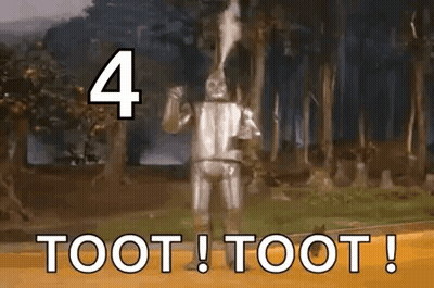 A Cartoon Of A Wizard Of Oz Robot Saying Toot Toot GIF