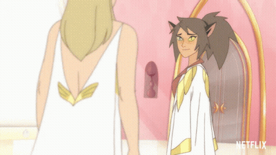 A Cartoon Of A Woman Asking If She Is Coming GIF