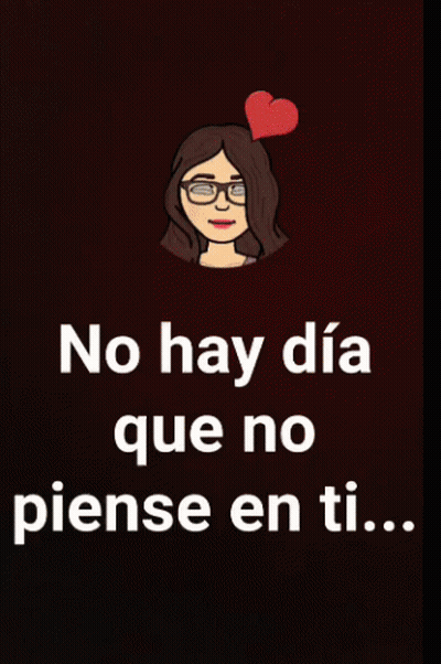 A Cartoon Of A Woman Holding A Heart And The Words " Siempre Pienso En Algo Para Enamorarte Mas " GIF