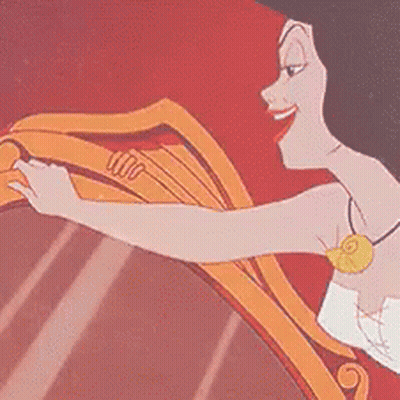 A Cartoon Of A Woman Holding A Shield And Smiling . GIF