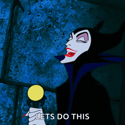 A Cartoon Of A Woman Holding A Yellow Object With The Words Let 'S Do This Behind Her GIF