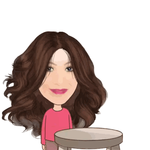 A Cartoon Of A Woman Kicking A Chair With Her Mouth Wide Open Sticker