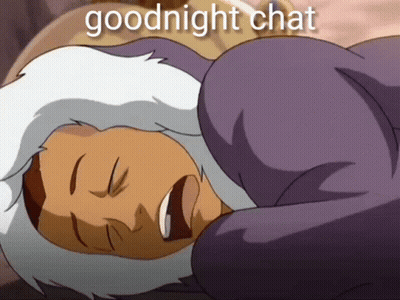 A Cartoon Of A Woman Laying Down With The Words Goodnight Chat Written Above Her GIF