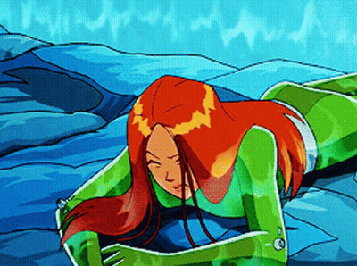 A Cartoon Of A Woman Laying On A Bed With The Number 10 On Her Arm GIF